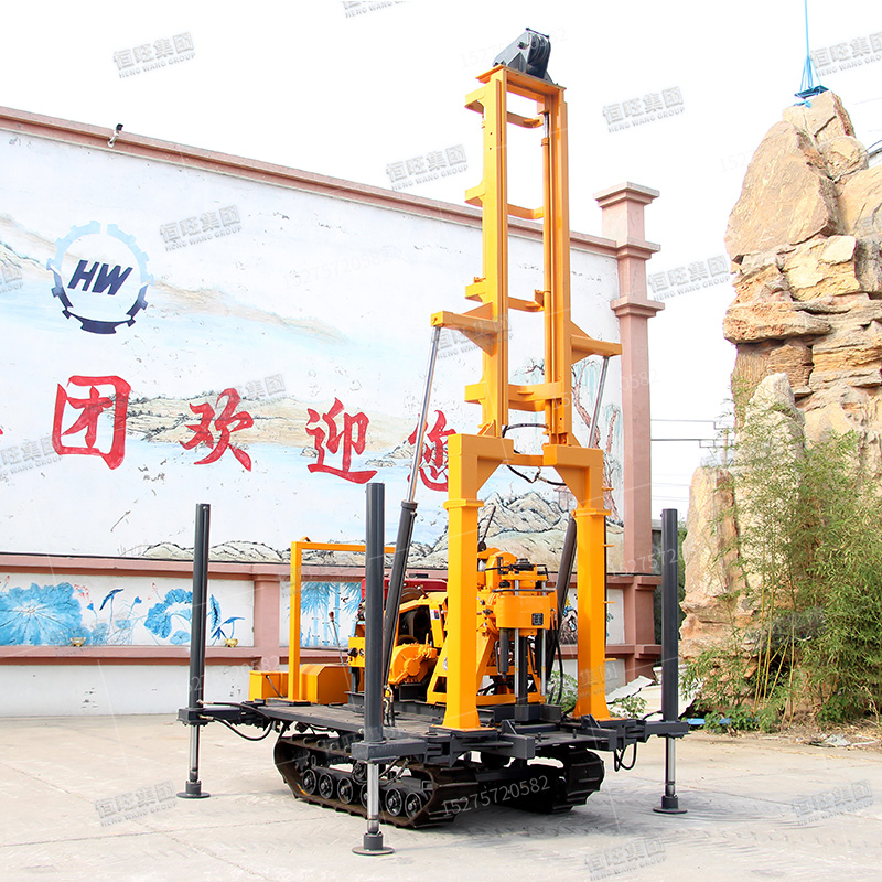恒旺履帶式液壓水井鉆機200米液壓打井機便宜的液壓打井機廠家直銷*率