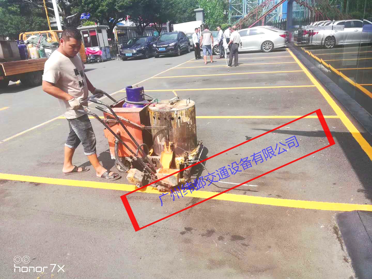 廣州番禺車位劃線停車場劃線熱熔劃線