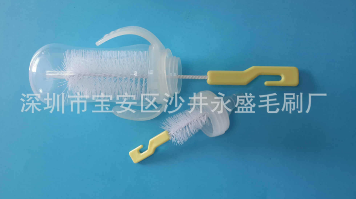 廠家供應(yīng)帶鉤奶瓶刷 深圳奶瓶清潔刷廠家 奶嘴刷 洗奶瓶刷 奶瓶吸管*刷