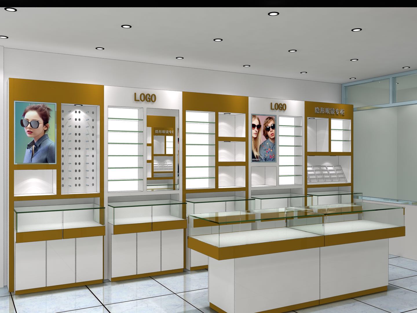 四川南充眼鏡店珠寶銀飾店展定制廠