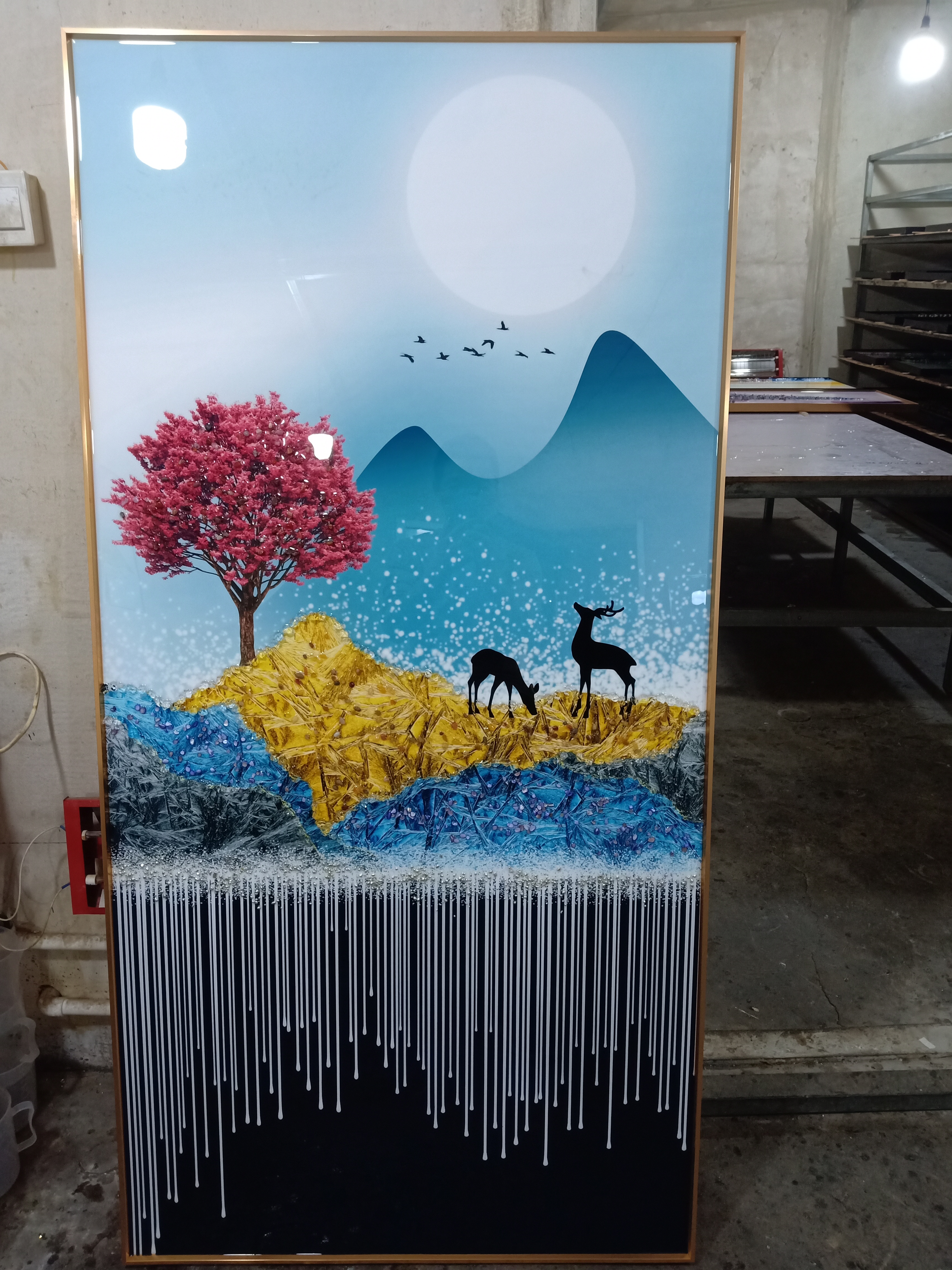 電表箱畫廠家直銷晶瓷畫無框畫