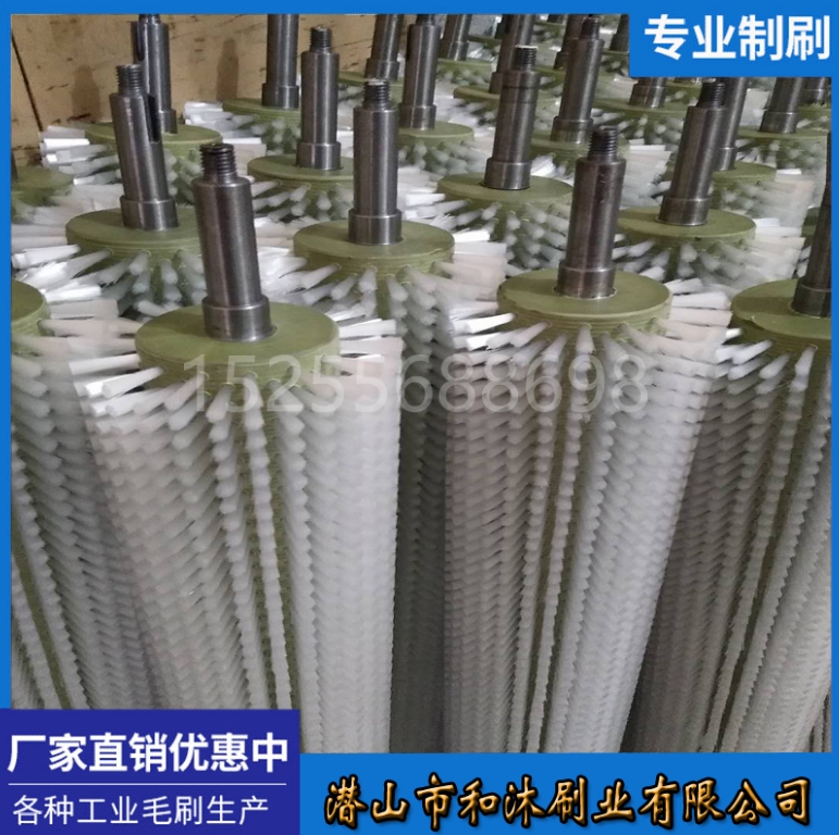 工業(yè)毛刷輥滾筒刷 定做尼龍絲 安微清洗機(jī)毛刷輥哪家好 小型除塵拋光清掃器刷子