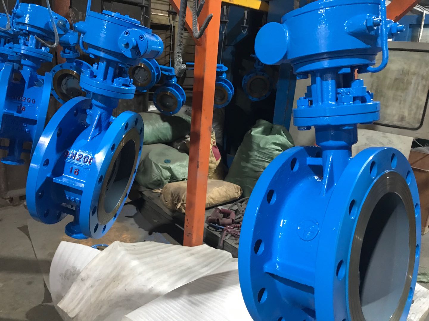 蝶閥拉力桿法蘭式丹尼斯。加長加厚液動(dòng)