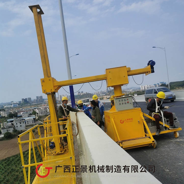 橋梁側(cè)面施工車(chē) 橋墩安裝落水管*設(shè)備