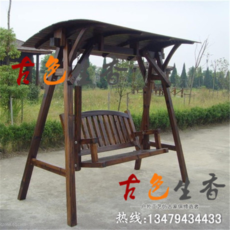 實(shí)廠家直銷木帶蓬秋千 帶蓬吊椅 木質(zhì)秋千搖椅批發(fā)