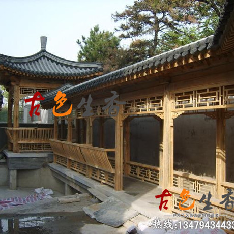 古建長(zhǎng)廊 走廊廊亭定制價(jià)格 高端古建涼亭