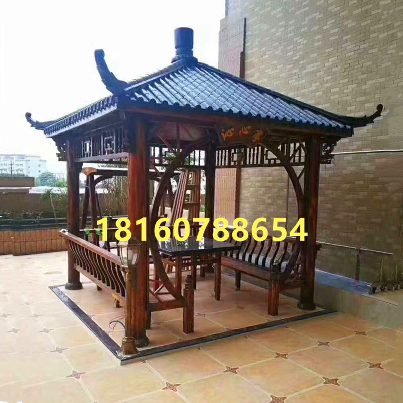重檐四角涼亭實(shí)木防腐木炭化木廣場(chǎng)小區(qū)公園園林涼亭歐式酒柜古建涼亭門(mén)樓牌坊 重檐四角涼亭 江西涼亭廠家直銷(xiāo)