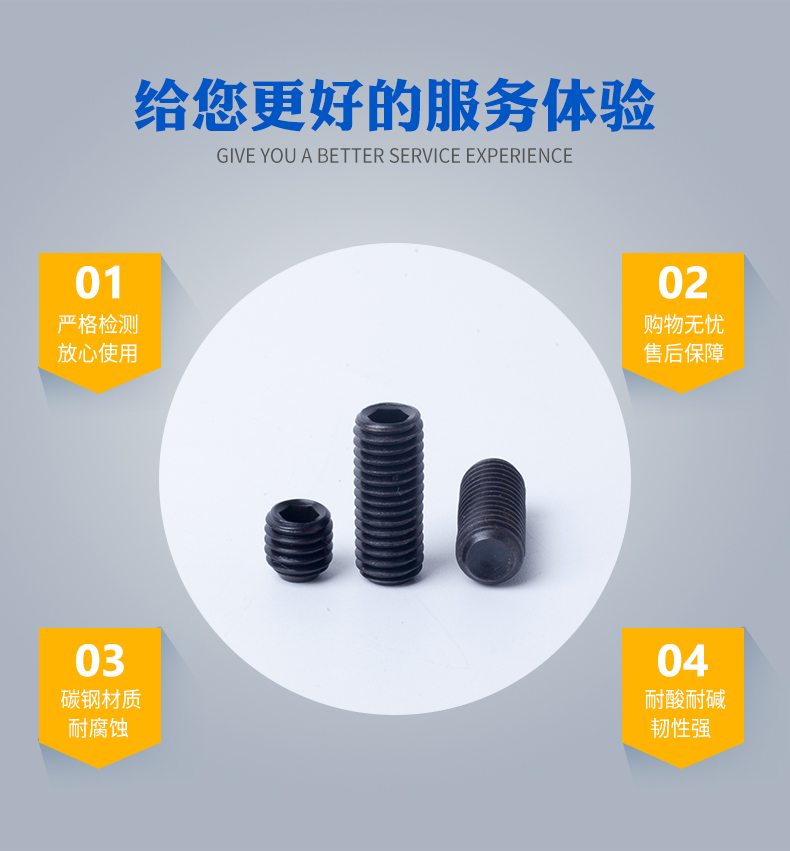 內六角凹端 機米螺絲