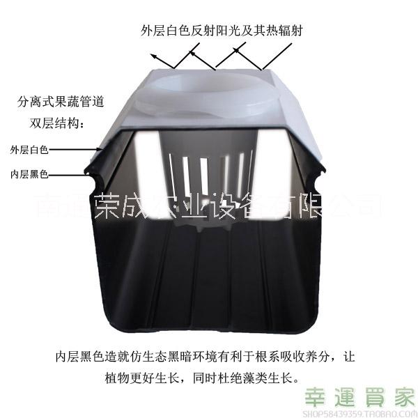 幸運(yùn)買家陽臺(tái)種菜無土栽培設(shè)備蔬菜全遮光方形PVC-U葉菜水培管道 基質(zhì)栽培槽 價(jià)格