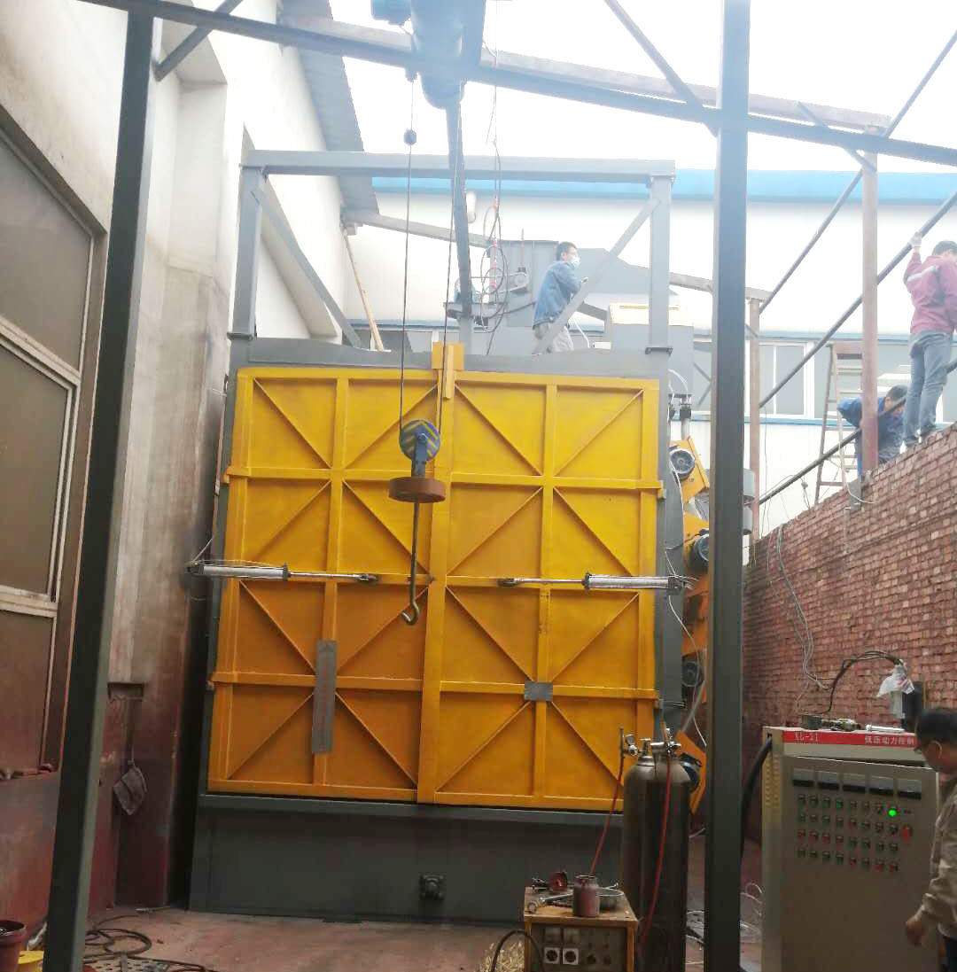 單雙鉤拋丸機(jī)廠家 q3710吊鉤拋丸清理機(jī)定制
