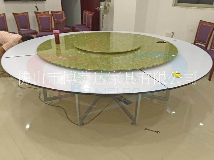 連體鋼架電動旋轉(zhuǎn)餐桌