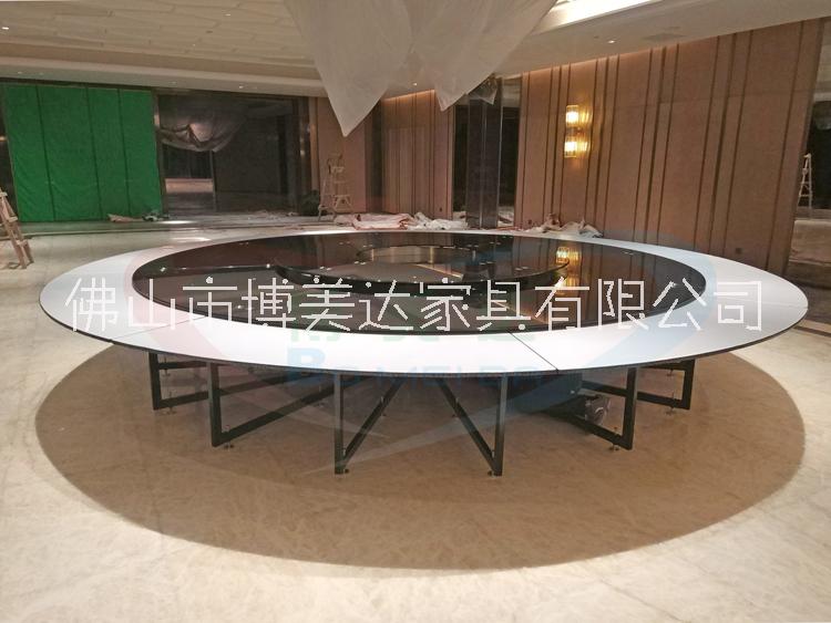 5米大型電動(dòng)旋轉(zhuǎn)餐桌 30人位餐桌