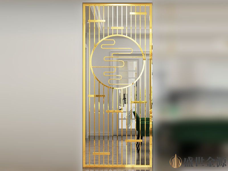 廣東不銹鋼屏風  金色不銹鋼屏風制作方法