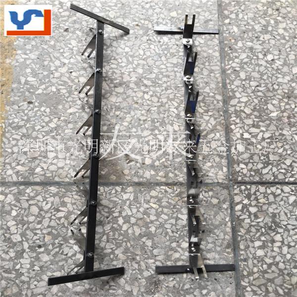 水簾柜噴漆掛具彈片UV涂裝線涂裝夾具真空電鍍鍍膜加自動長條噴涂治具ZS-2008