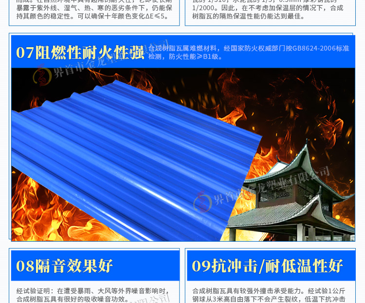 合成樹脂瓦梯形仿古建筑塑料屋頂屋面瓦加厚隔熱別墅裝飾琉璃熱銷