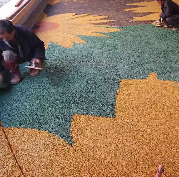 青島透水地坪 透水路面 彩色地坪