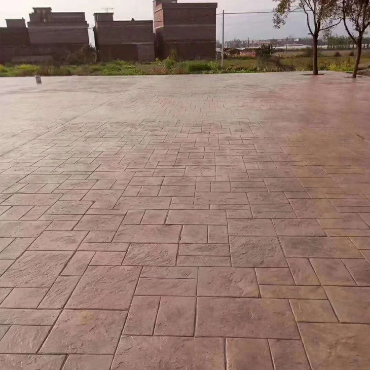 銀川壓印地坪*彩色路面