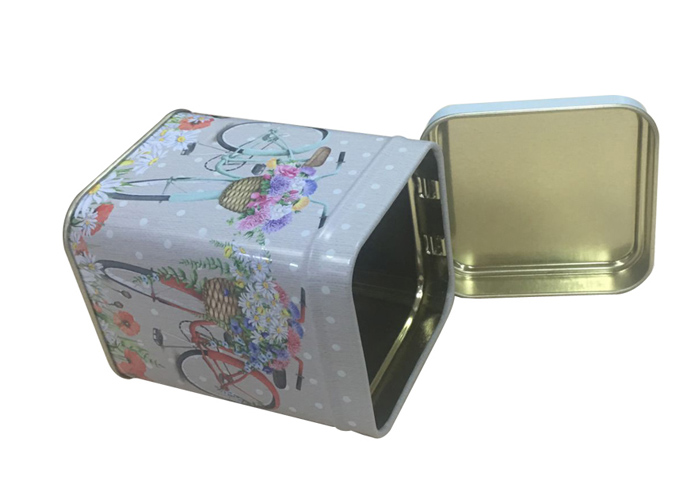 帶鉸正方禮品鐵盒 月餅鐵盒廠家