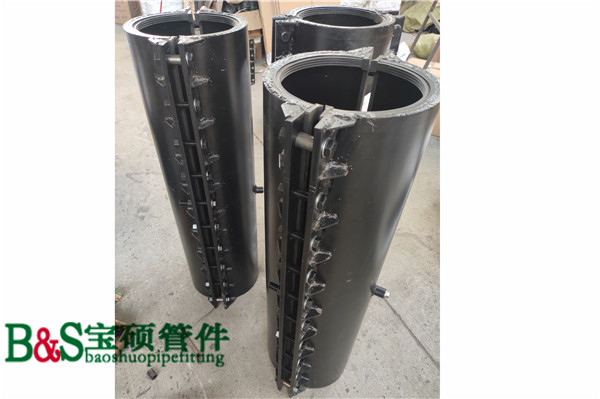 生產(chǎn)定做鋼塑直管哈夫節(jié) 管道堵漏器 管道搶修抱箍