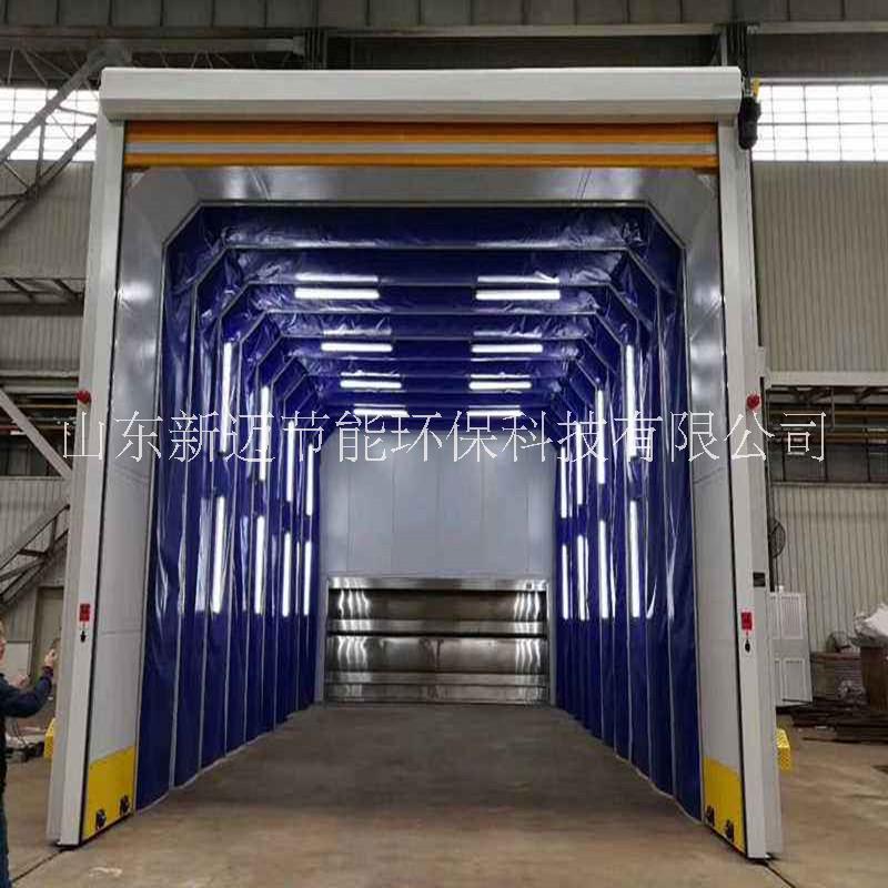 移動伸縮式噴漆房使用方法