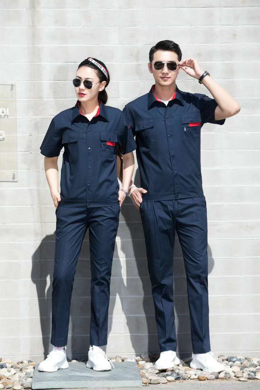 越秀區(qū)勞保服工作服定制員工工 員工工作服勞保員工工作服 短袖勞保服工作制服批發(fā)價格便宜 越秀區(qū)勞保服工作服定制員工工作服