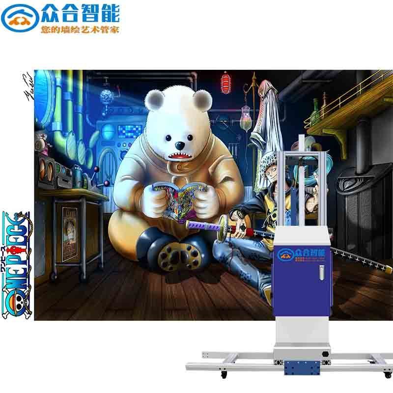 小型立式工業(yè)級全智能3D墻體打印機uv墻面彩繪機5D瓷磚墻體噴繪機