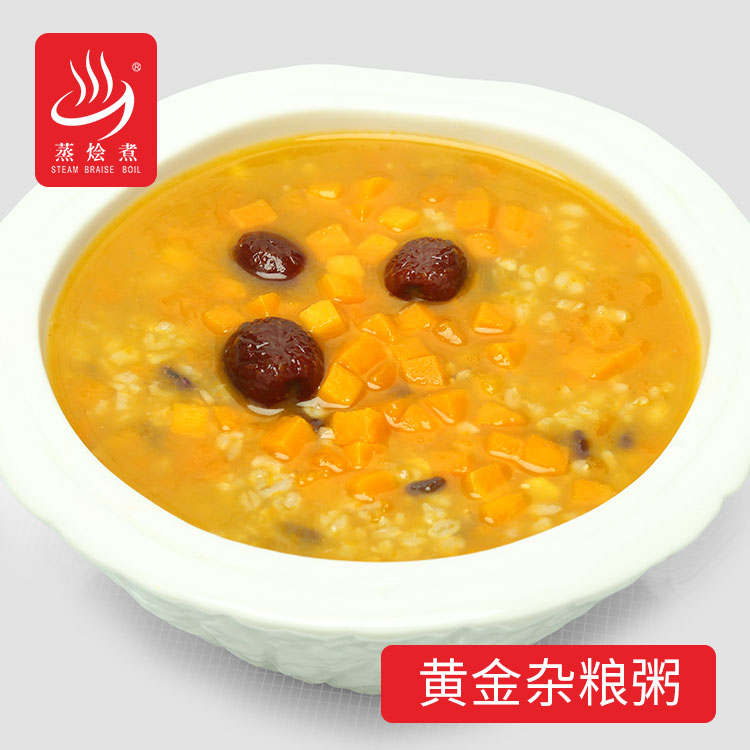 廣東快餐速食包廠家批發(fā)加熱即食營養(yǎng)粥350g黃金雜糧粥方便粥料理包