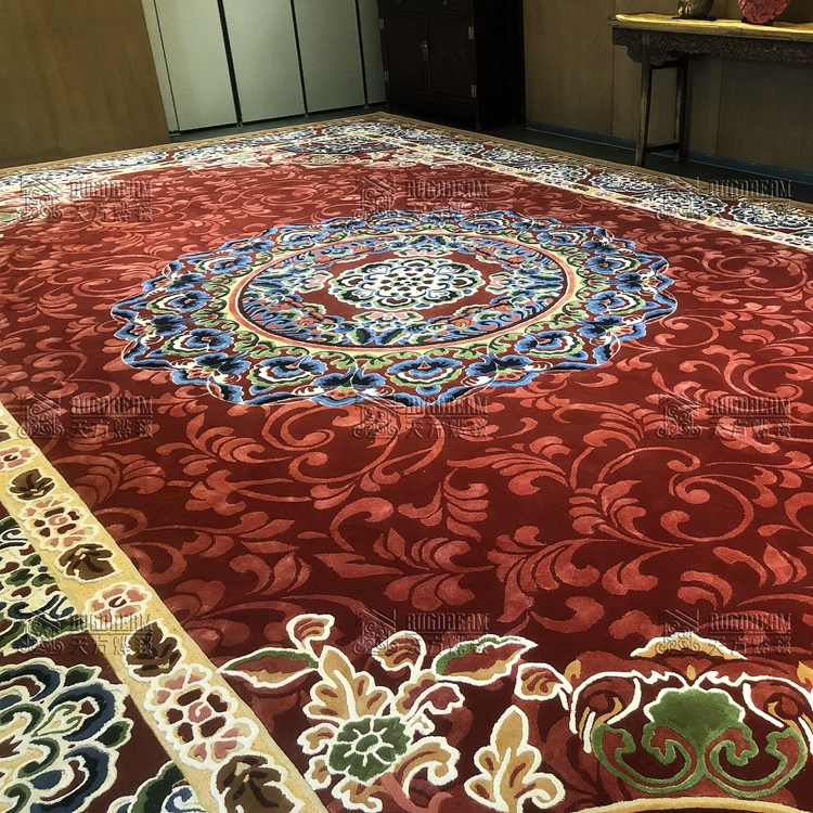 地毯廠批發(fā)定制貴賓室地毯，金寶華盛20年地毯定制經(jīng)驗