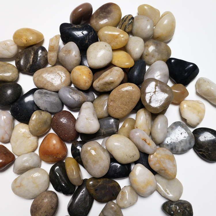 1-3-5-8cm南京拋光雨花石天然鵝卵石庭院園藝鋪路石五彩石