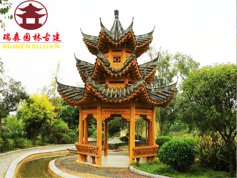 成都仿古涼亭廠，實(shí)木涼亭廠家