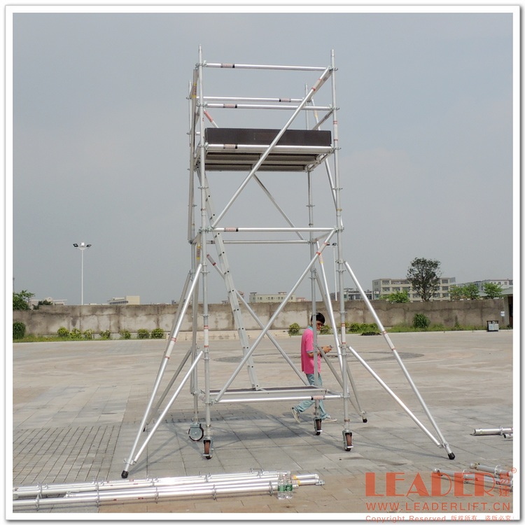 供應(yīng)4m作業(yè)移動鋁架 盤扣快裝型