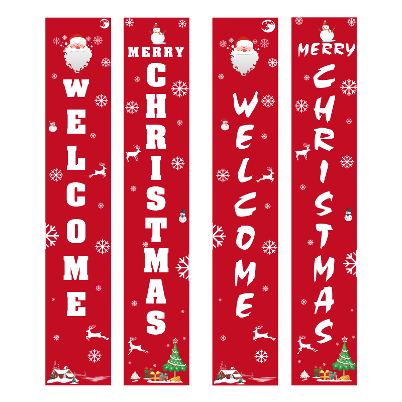 萬(wàn)圣節(jié)感恩節(jié)圣誕節(jié)新款裝飾門聯(lián) 旗幟門聯(lián) 橫幅對(duì)聯(lián) 現(xiàn)貨批發(fā)
