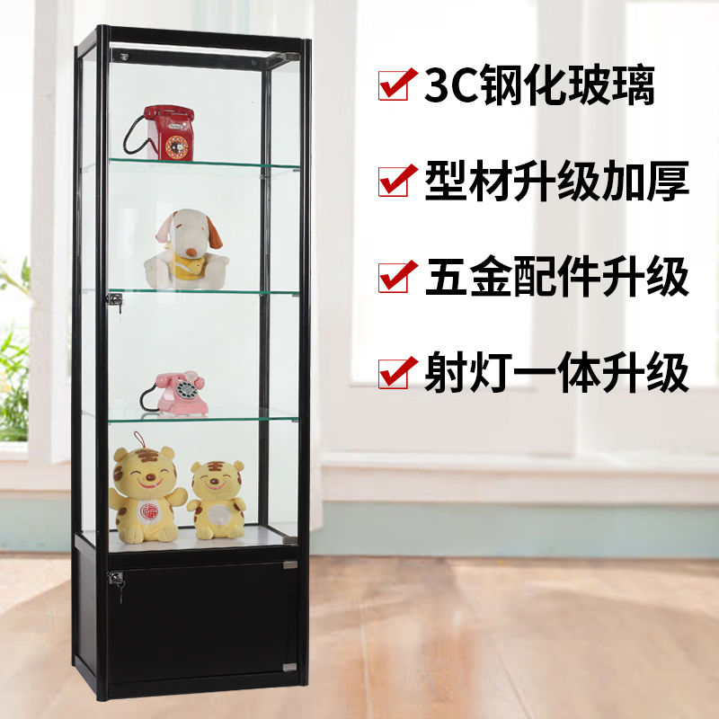 廈門*玻璃展柜 多層組合陳列柜 手辦模型柜 化妝品展示柜