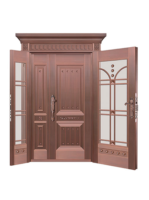 信陽酒店銅門 辦公室銅大門 庭院銅大門 別墅銅門  送貨安裝