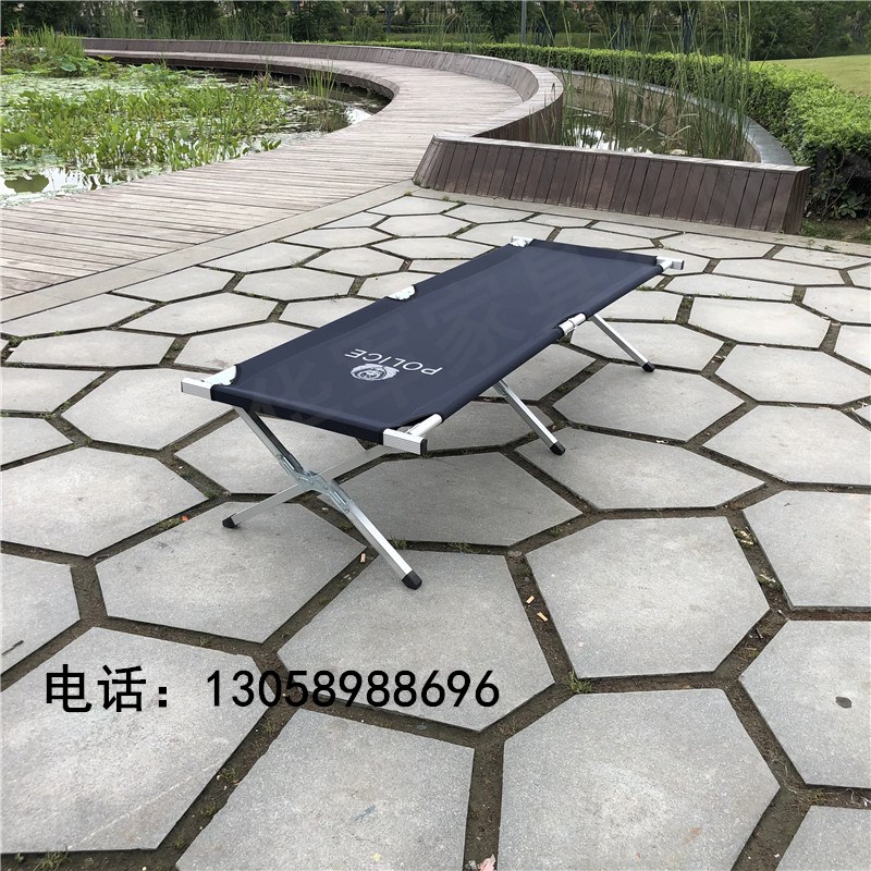 午休折疊床簡易救災床病人陪護床*野外露營便攜式折疊床野戰(zhàn)單人  行軍床 戶外