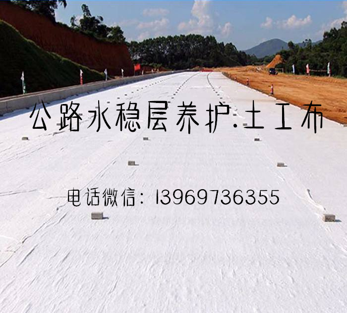 修路水穩(wěn)層養(yǎng)生白土工布 混凝土工布養(yǎng)護(hù)公路毛氈 工程養(yǎng)護(hù)無紡布 水穩(wěn)層養(yǎng)生白土工布 混凝土工布
