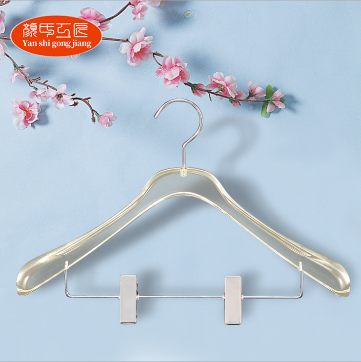 亞克力塑料衣架 亞克力衣架 防滑晾衣架 *透明衣架 透明有機玻璃衣架