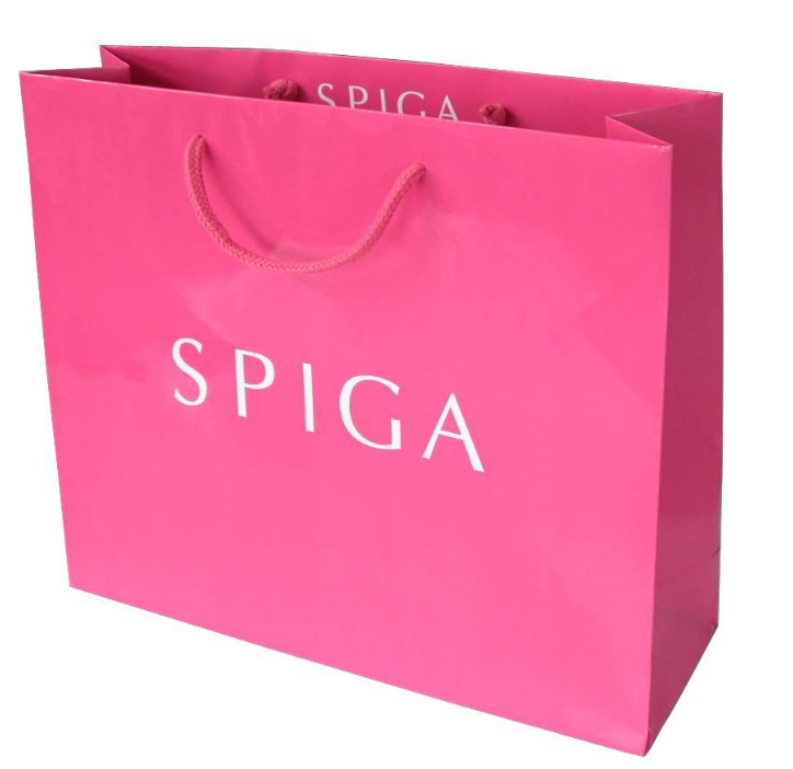 批發(fā)供應服裝手提紙袋 環(huán)保牛皮紙方底手提紙袋 禮品紙袋