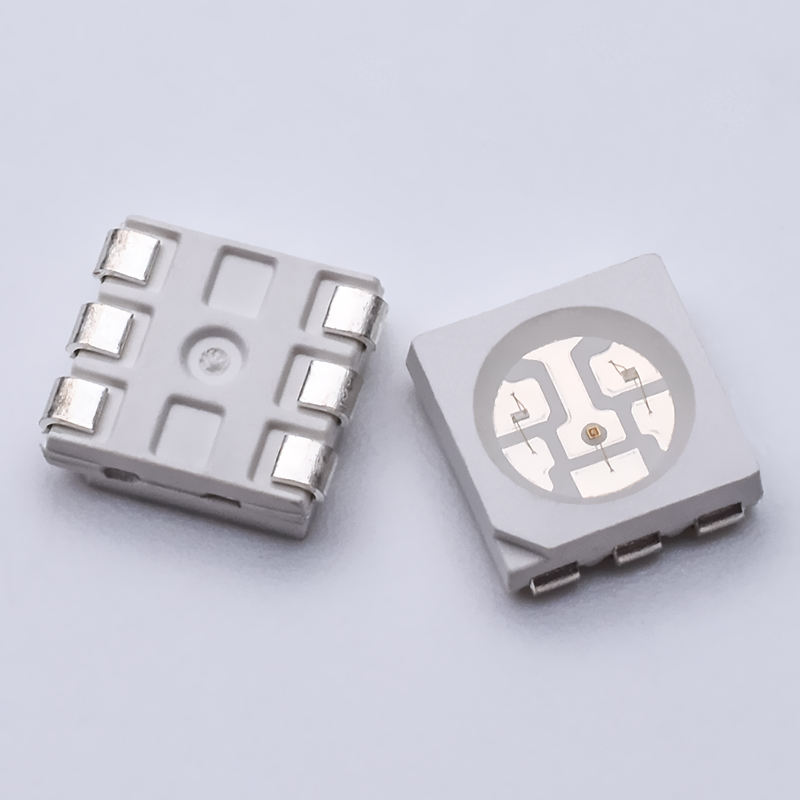 5050rgb燈珠貼片 三安高亮5050貼片rgb燈珠七彩燈珠發(fā)光二極管工廠直銷