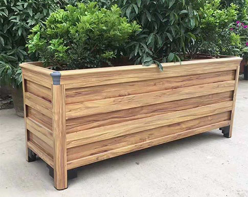 仿木花箱仿木花箱：鋁合金花箱和仿木花箱有什么不同