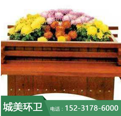 天津防腐木花盆價格 公園防腐木花箱定做 戶外景觀塑木花箱定做