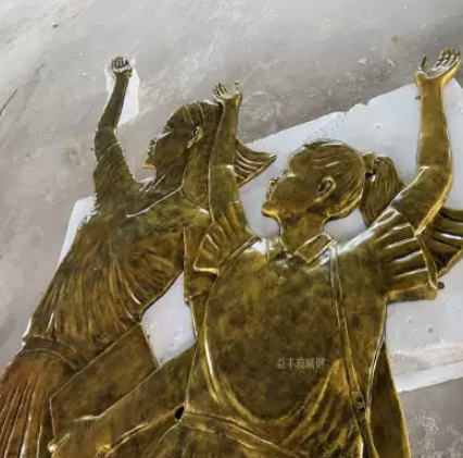 人物浮雕雕塑 肇慶玻璃鋼浮雕牌 仿銅人像玻璃鋼浮雕墻