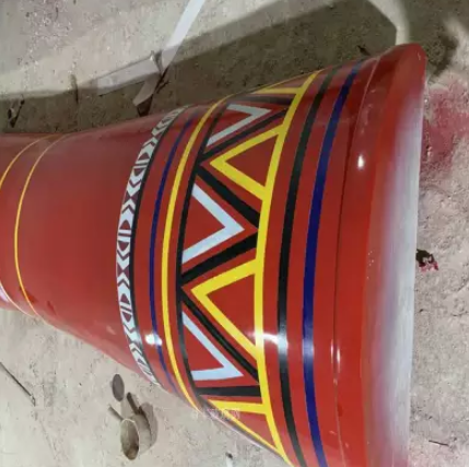 玻璃鋼歐式雕塑 酒店裝飾雕塑 玻璃鋼半圓柱擺件