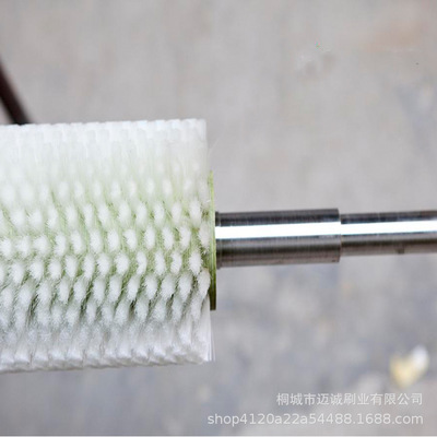 定制工業(yè)機械毛刷輥 尼龍絲毛刷輥 蔬菜水果清洗機毛刷輥來樣定制