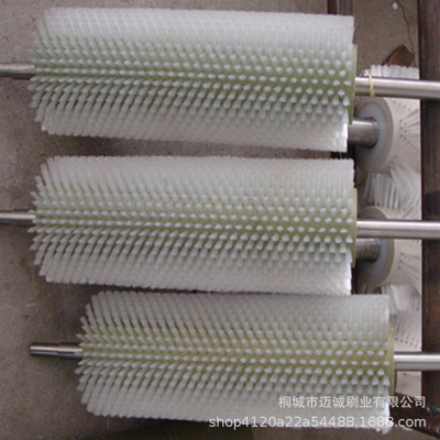 定制工業(yè)機械毛刷輥 尼龍絲毛刷輥 蔬菜水果清洗機毛刷輥來樣定制