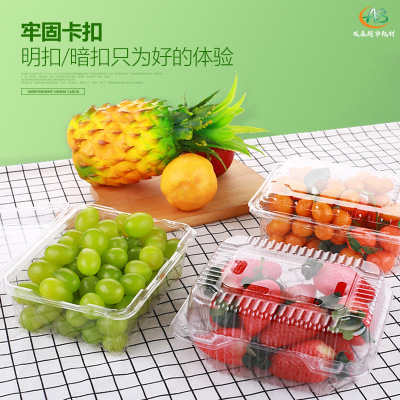 一次性透明水果打包盒 超市水果蔬菜生鮮果切盒 水果店加厚吸塑盒