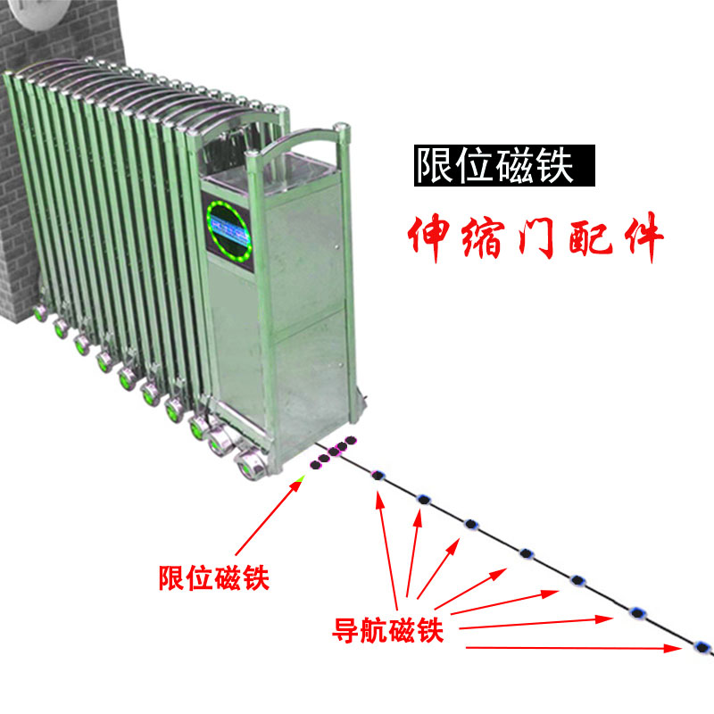 自動(dòng)伸縮門(mén)限位磁鐵 導(dǎo)航吸鐵石抗干擾磁石公司門(mén)磁塊 電動(dòng)門(mén)配件