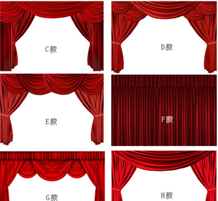 濟(jì)南舞臺(tái)幕布訂做阻燃防火會(huì)議室幕布幼兒園表演背景幕布