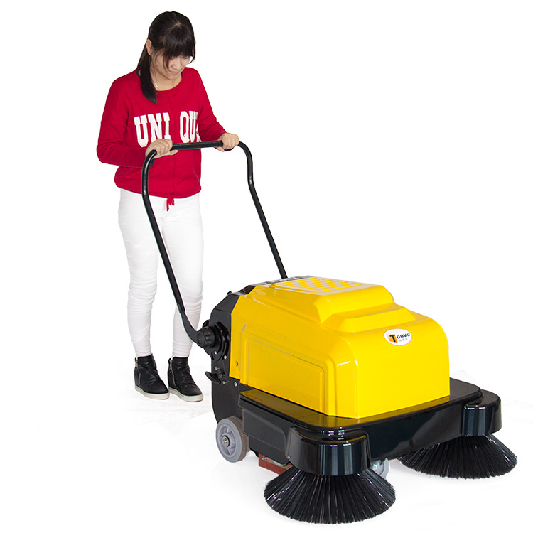 手推掃地TS-100環(huán)衛(wèi)電動手推掃地機(jī) 電瓶雙刷景區(qū)清掃車