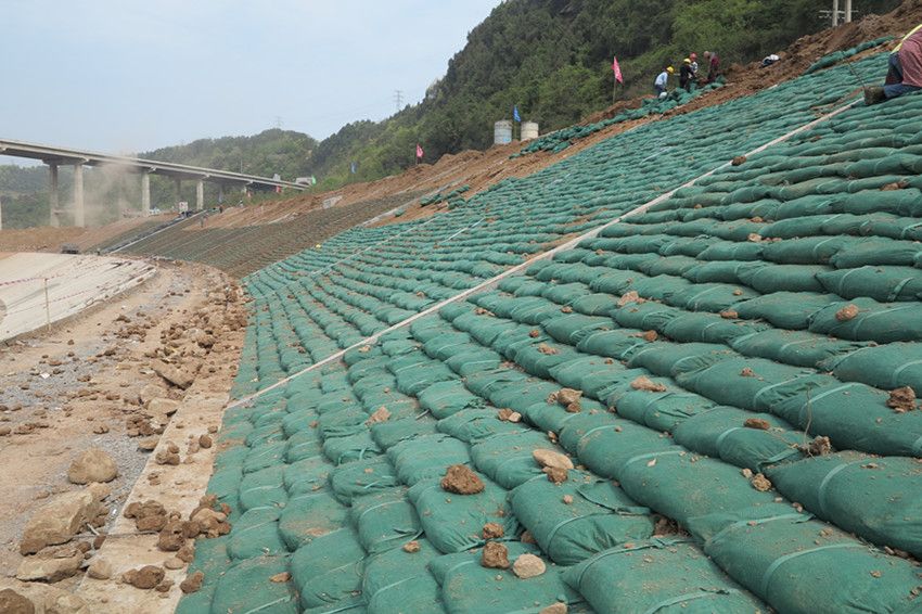 植草護坡生態(tài)袋滿克重 包破損率 尺寸可定制
